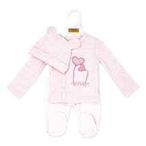 Rose Textiles 3Pk Naturelle Take Me Home Set, Pink Image 2