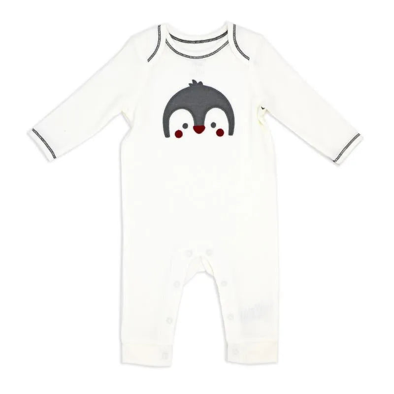 Rose Textiles - 3Pk Neutral Waffle Coverall Set, Penguin Ivory Image 3