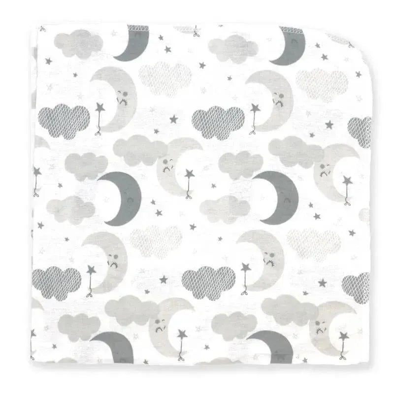 Rose Textiles - 4 Pack Receiving Blanket, Grey Sweet Dreams Image 3