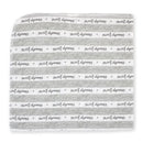 Rose Textiles - 4 Pack Receiving Blanket, Grey Sweet Dreams Image 6