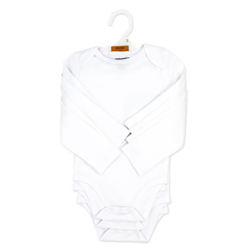 Rose Textiles 4Pk Naturelle Long Sleeve Bodysuit, White Image 2