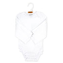 Rose Textiles 4Pk Naturelle Long Sleeve Bodysuit, White Image 2