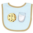 Rose Textiles 4Pk Scoop Bib Set, Tan Milk & Cookies Image 3