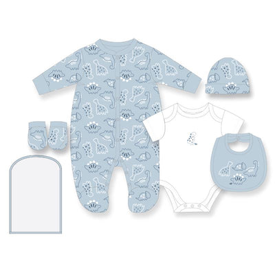 Rose Textiles - 5Pk Baby Boys Mesh Bag Set, Dinosaur Image 1