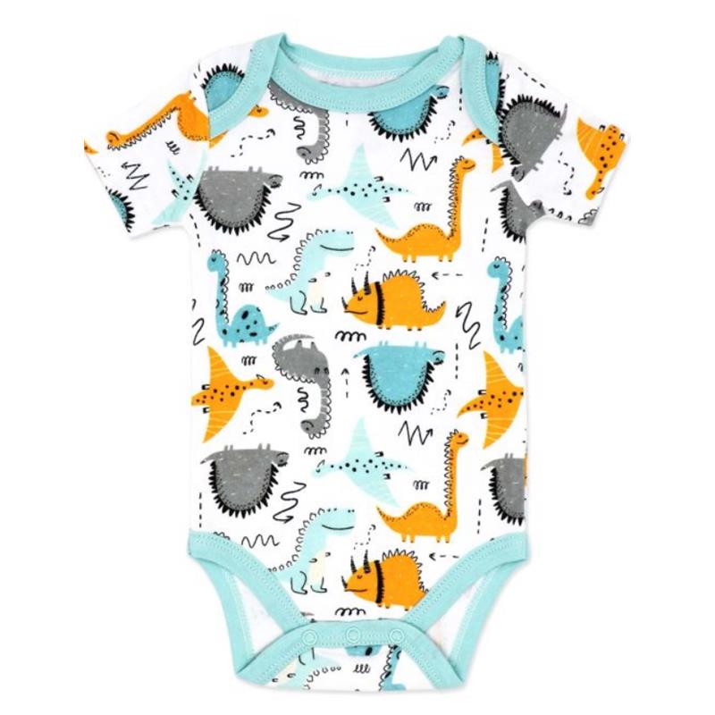 Rose Textiles - 5Pk Baby Boys Set Teal Dino Image 3