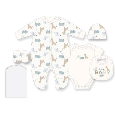 Rose Textiles - 5Pk Baby Neutral Mesh Bag Set Hello Baby Image 1