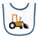 Rose Textiles 5Pk Bib & Sock Set, Blue Tractor  Image 3