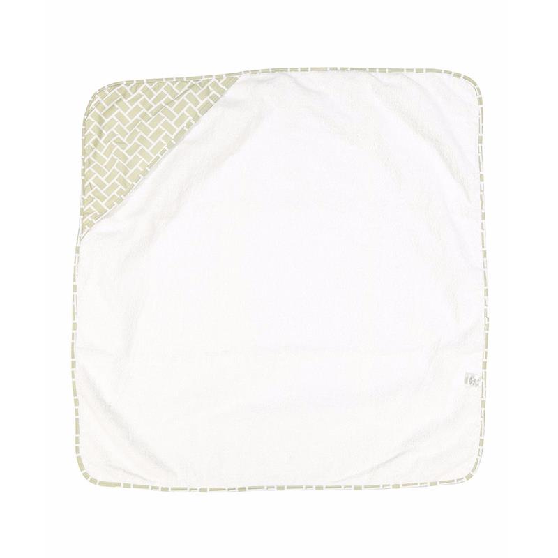 Rose Textiles - All Over Print Hooded Towel, Green Image 1