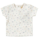Rose Textiles - Baby Boy’s Organic Dungaree Set, Hello World  Image 2
