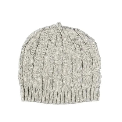 Rose Textiles - Baby Grey Cable-Knit Beanie Image 1