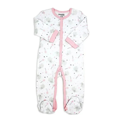 Rose Textiles - Balloon Elephant Interlock Coverall, Pink Image 1