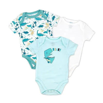 Rose Textiles - Boy's 3 Pack Bodysuit, Dino Image 1