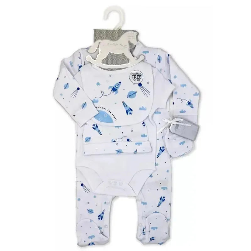 Rose Textiles - Boys 5 Piece Mesh Bag Set, Rocket Image 3
