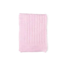 Rose Textiles - Cable Knit Blanket, Pink Image 2