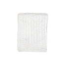 Rose Textiles - Cable Knit Blanket, White Image 2