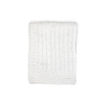 Rose Textiles - Cable Knit Blanket, White Image 2