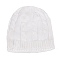 Rose Textiles - Cable Knit Hat, White Image 1