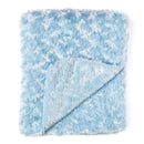 Rose Textiles - Curly Plush Blanket, Blue Image 3