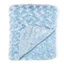 Rose Textiles - Curly Plush Blanket, Blue Image 3