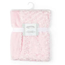 Rose Textiles - Curly Plush Blanket, Pink Image 1