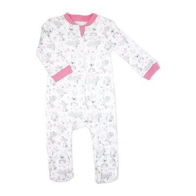 Rose Textiles - Girls Interlock Coveral, Bunnies Image 1
