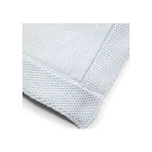 Rose Textiles - Knit Blanket With Border, Blue Image 2