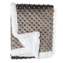 Rose Textiles - Popcorn Sherpa Blanket, Grey Image 2