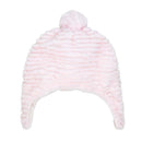 Rose Textiles Ridge Plush Hat & Bootie Set, Pink Image 3