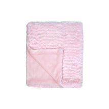 Rose Textiles - Ridged Plush Blanket, Pink Image 2