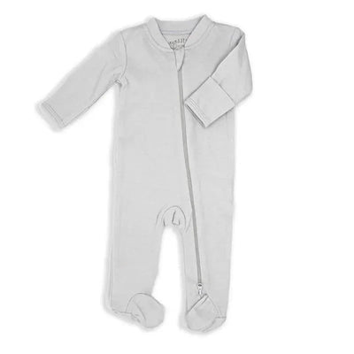 Rose Textiles - Solid Mitted Cuff Sleepers, Grey Image 1