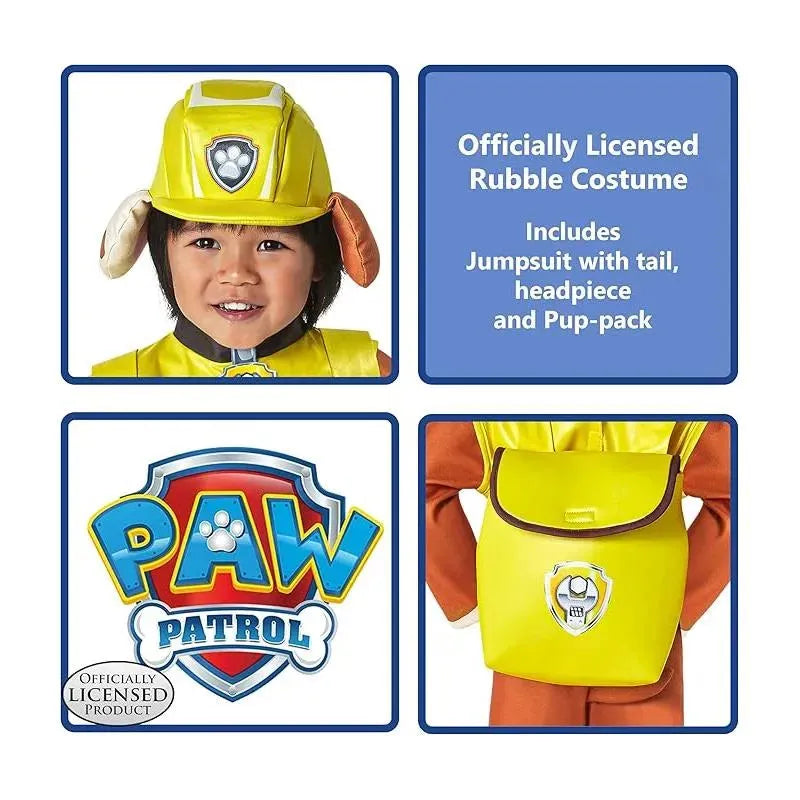 Rubies - Paw Patrol Rubble Toddler/Kids Costume Image 4