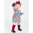 Rufflebutts 3Pk Rosewood, Ivory & Spruce Knee High Socks Image 5