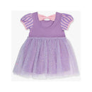 Rufflebutts - Baby Girl Amethyst Short Sleeve Bow Twirl Dress  Image 3