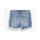 Rufflebutts - Baby Girl Light Wash Girls Denim Shorts  Image 3