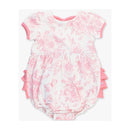 Rufflebutts - Baby Girl Puff Short Sleeve Bow Bubble Romper Image 2