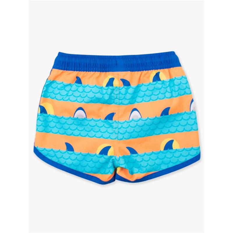Rufflebutts - Boys Dolphin Hem Swim Trunks Stars & Stripes Image 3
