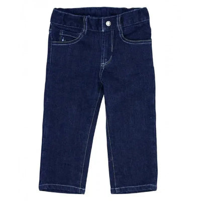 RuffleButts Everyday Dark Blue Slim Jeans.