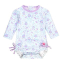 Rufflebutts - Fairytale Garden Long Sleeve One Piece Rash Guard Image 1