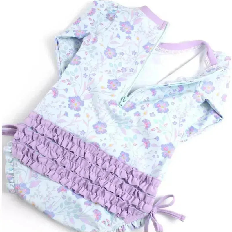 Rufflebutts - Fairytale Garden Long Sleeve One Piece Rash Guard Image 7