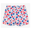 Rufflebutts - Star-Spangled Swim Trunks White With Stars Image 3