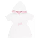 RuffleButts - White/Pink Seersucker Terry Cover-Up Image 1