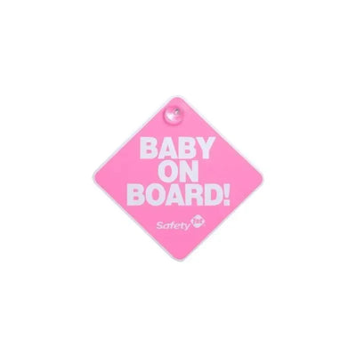 Safety 1st Baby On Board Sign (Pink) Image 1