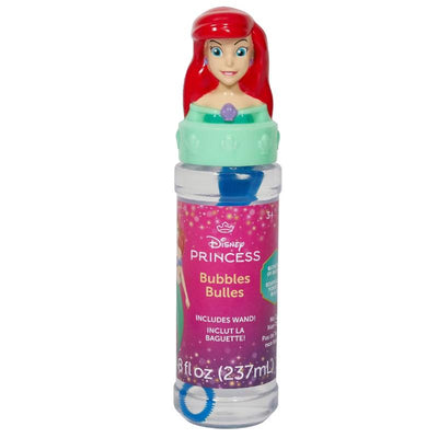 Sandy Ruben Disney Little Mermaid bubble wand featuring an Ariel character top, includes bubble solution and wand.