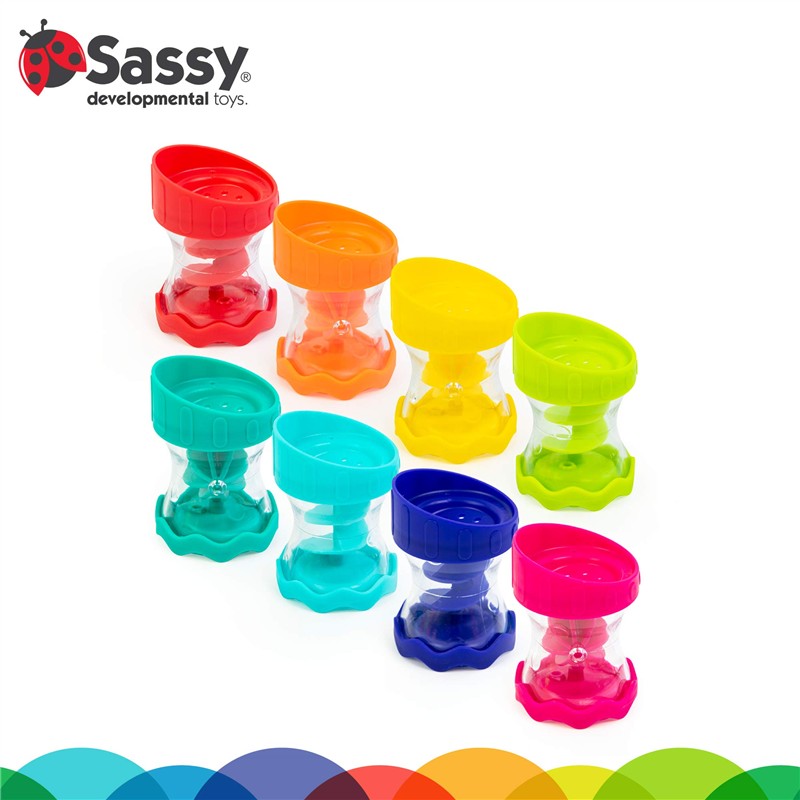Sassy Rain Barrels Connecting Funnels Bath Toy Set - 8 Piece Image 2