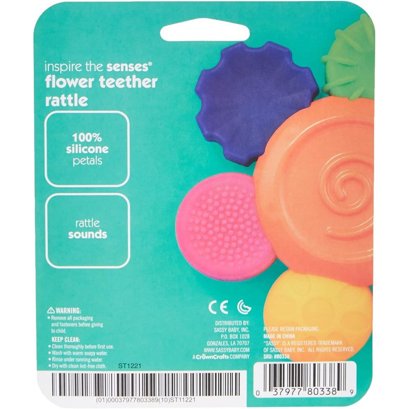 Sassy Silicone Flower Teether Rattle Image 3
