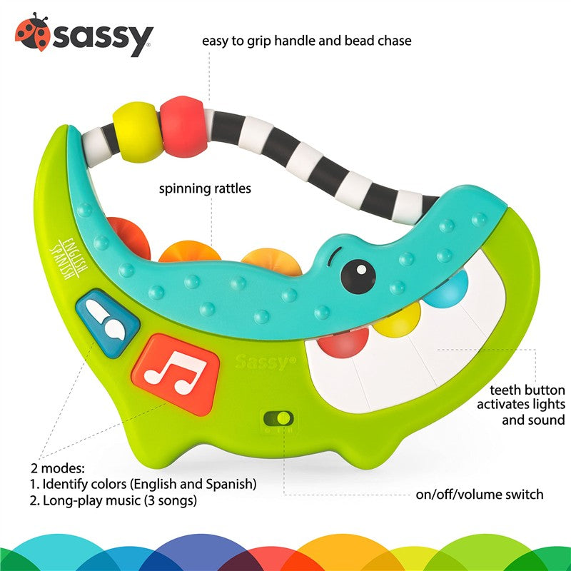 Sassy Rock-A-Dile Musical Toy Image 3
