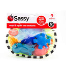 Sassy Snap & Squirt Sea Creatures Bath Toy Set - 9 Pack Image 3