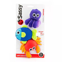 Sassy Soft Swimmers 3-Piece Bath Toy Set Image 2