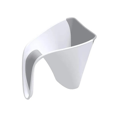 Shnuggle bath rinse jug in white and grey, designed for easy rinsing during bath time.