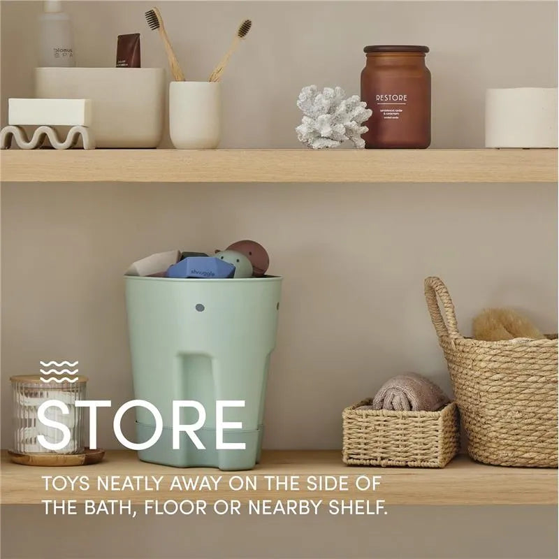 Shnuggle - Ellie Bath Toy Storage Scoop, Grey Image 4
